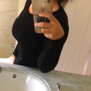 Black plain long sleeve